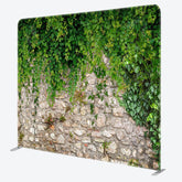 Aperturee - Aperturee Green Creepers Brick Wall Square Tension Backdrop